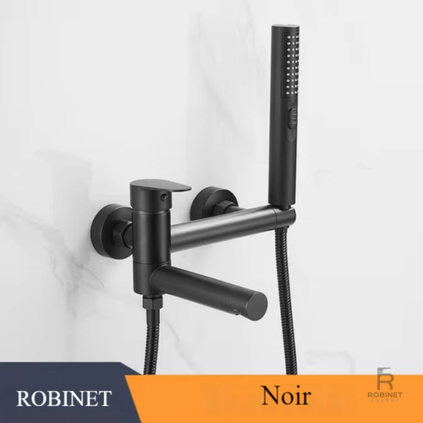 Robinet mural pour baignoire, idéal pour salle de bains