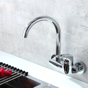 Robinet mural cuisine pivotant élégant et pratique