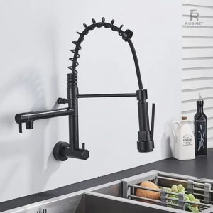 Robinet mural pour cuisine avec design rotatif