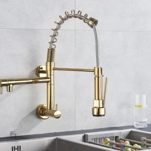 Bec rotatif pour robinet mural de cuisine