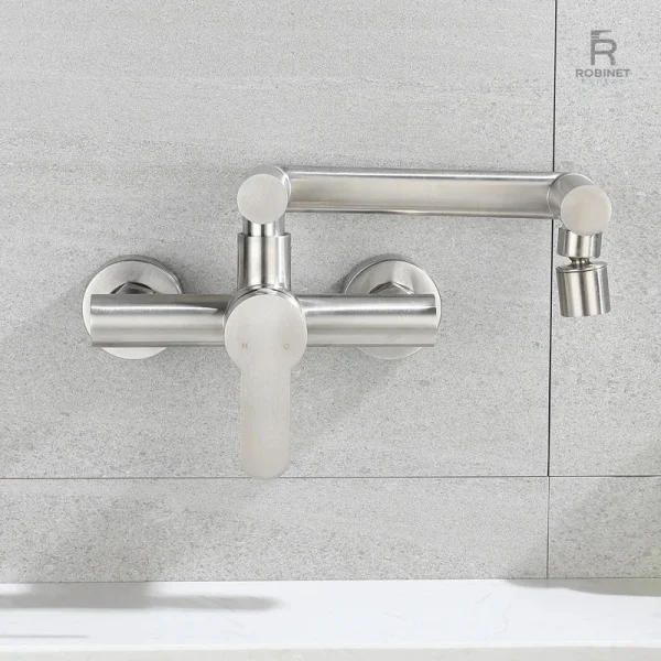 Robinet cuisine design avec douchette flexible