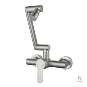 Robinet mural pour cuisine avec fonction douchette