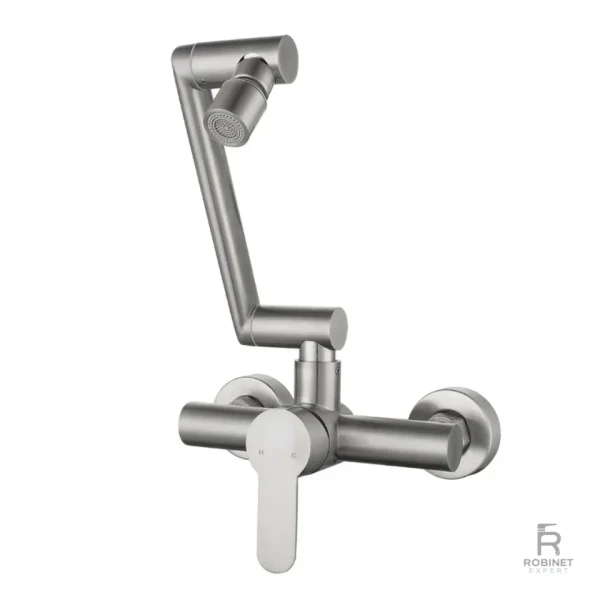 Robinet mural pour cuisine avec fonction douchette