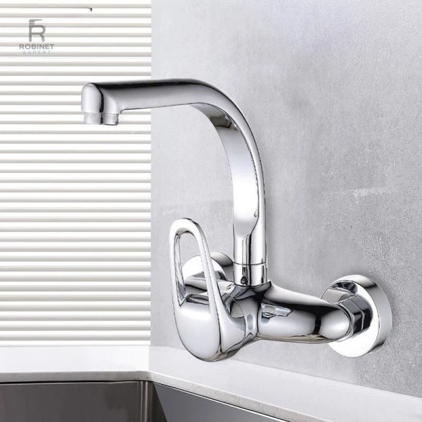 Robinet mural design durable pour la cuisine