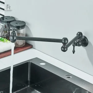 Robinet mural design pour cuisine pratique