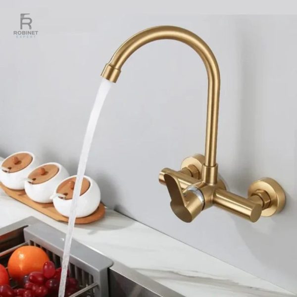 Robinet mural raffiné pour cuisine moderne