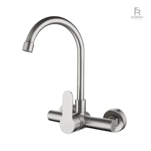 Robinet mural élégant pour un style de cuisine sophistiqué