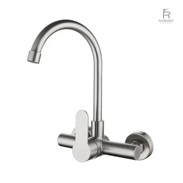 Robinet mural élégant pour un style de cuisine sophistiqué