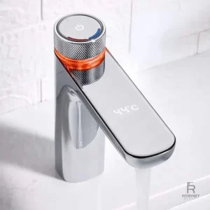 Robinet élégant avec contrôle de température pour salle de bain