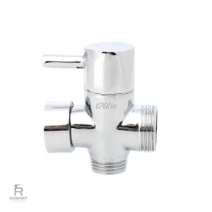 Robinet WC 3 voies en chrome