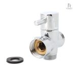 Robinet chrome pour toilettes à 3 voies