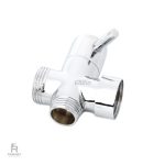 Équipement de salle de bain : robinet WC chrome 3 voies