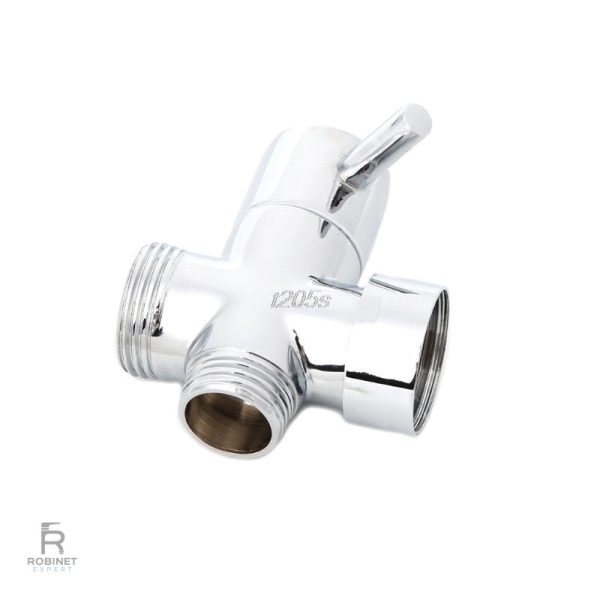Équipement de salle de bain : robinet WC chrome 3 voies