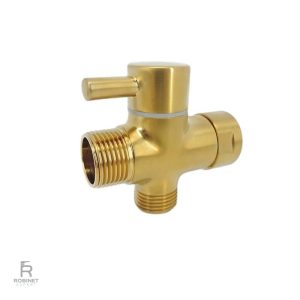 Robinet WC 3 voies doré