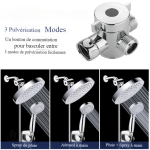 Robinet 3 voies pour toilettes en matériau ABS