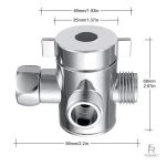 Robinet de toilettes 3 voies, léger et durable en ABS