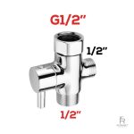 Robinet WC design moderne en acier inoxydable