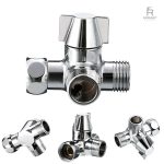 Accessoire sanitaire en laiton, robinet WC 3 voies