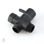 Robinet design noir, 3 voies pour installation WC