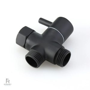 Robinet design noir, 3 voies pour installation WC