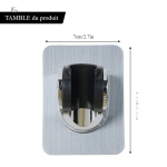 Support de douche pour un maintien sécurisé du pommeau
