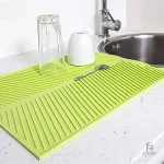 Tapis d'égouttage silicone pour évier