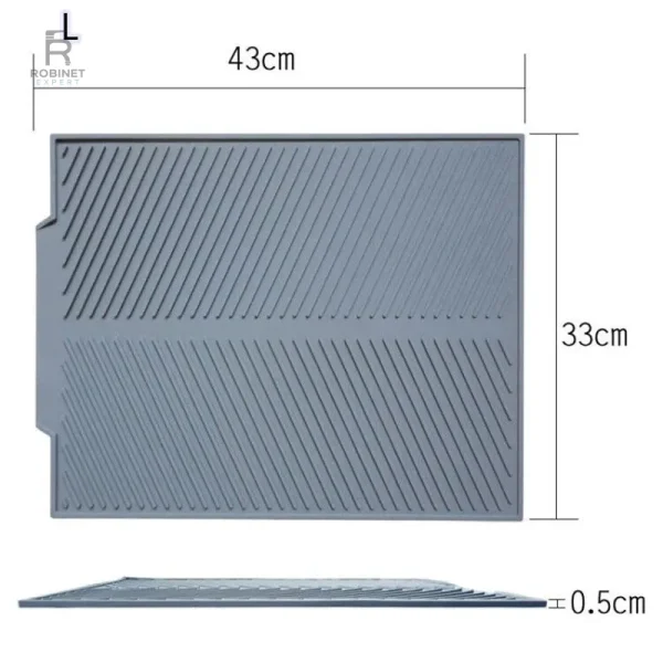 Tapis essuie-vaisselle en silicone pratique