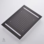 Accessoire de salle de bain, tête de douche au style contemporain