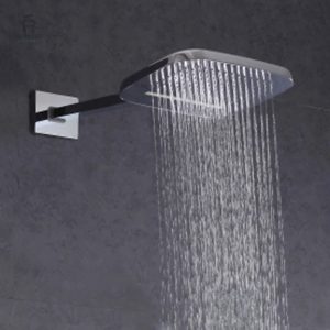 Tête de douche pluie avec design élégant et fonctionnel
