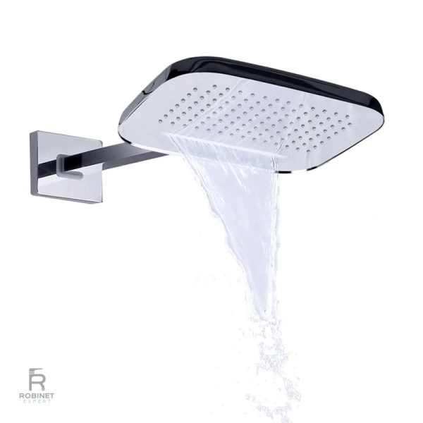 Douche pluie offrant une couverture complète pour un confort optimal