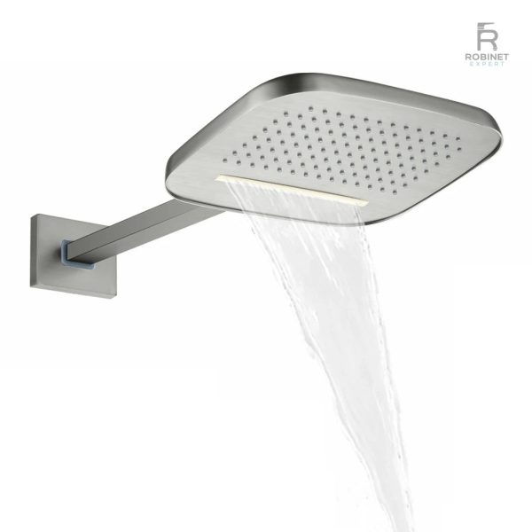Accessoire de salle de bain : tête de douche pluie pratique et esthétique